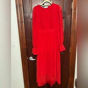 Elegant Red Women's Dress